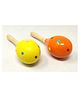 A&A Kreative Box Wooden Caribbean Rattles (Set of 2)- Brown