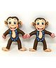 A&A Kreative 14 cm Box Traditional Plush Vrindavan Monkeys ( Set of 2)