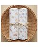 Mumma's Luv 100%  Premium Cotton Muslin Baby Swaddle Pack of 2- Multiprint