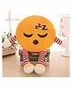 Frantic Sleeping Plush Cushion With Stripe Hands And Legs - Yellow 