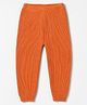 Babyhug Sweater Knit Full Length Solid Woollen Pant - Orange
