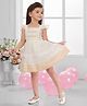 SNAZZY Girl Viscose Woven Sleeveless Smocked Detailed Dress - Khaki