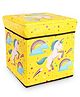 FunBlast Folding Storage Ottoman Box with Seat Cushion - Pack of 1 (Yellow)