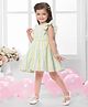 SNAZZY Girl Cotton Blend Woven Sleeveless Striped Dress - Multi Colour