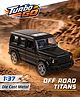 Turbo Go Off-Road Titans Metal Die-Cast Car - Black| 1:37 Luxury SUV Car| Pull-Back Action| 3 Openable Doors| Rubber Wheels| BIS Certified| Toy for 3+ Years Boys & Girls| Collectible Range