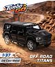 Turbo Go Metal Die cast 1:37 Sports SUV Car|off-Road Titans|Black|BIS Certified|Age- 3+ Yrs