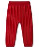 Babyhug Sweater Knit Full Length Solid Colour Cable Sweater Knit Designed Woolen Lounge Pant - Red