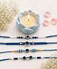 Viraasi 4 Evil Eye Rakhi Combo with Candle