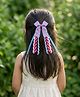 RibbonCandy Bow Applique Detailed Alligator Hair Clip -  Multi colour