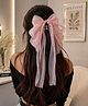 Ribbon Candy Bow Applique Detailed Claw Hair Clip - Pink
