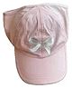 Petite and Posh Bow Embroidered Cap - Pink - Circumference 50 - 54 Cms