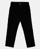 Kiddopanti Denim Woven Ankle Length Solid Jeans - Black