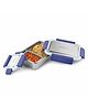 MILTON Modern Meal Sr. Stainless Steel Tiffin, Set of 2 (950 ml,150 ml), Blue | Food Grade | BPA Free | Refrigerator Safe | Odour Free I Durable and Stylish Lunch Box for Home, Office & Travel