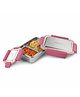 MILTON Modern Meal Sr. Stainless Steel Tiffin, Set of 2 (950 ml,150 ml), Pink | Food Grade | BPA Free | Refrigerator Safe | Odour Free I Durable and Stylish Lunch Box for Home, Office & Travel