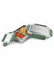 MILTON Modern Meal Sr. Stainless Steel Tiffin, Set of 2 (950 ml,150 ml), Green | Food Grade | BPA Free | Refrigerator Safe | Odour Free I Durable and Stylish Lunch Box for Home, Office & Travel