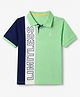 Pine Kids Cotton Knit T-Shirts with Half Sleeves and Limitless Text Print - Light Green