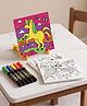 Canvas Painting Kit - 3-in-1 Princess Theme| Mess-Free Canvas Art| 3 Pre-Sketched Canvases| Water-Based Paint Markers & Display Stand| Creative Art & Craft Toy for Kids| BIS Certified