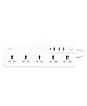 OlivLife 9-in-1 Extension Board with 5 Sockets, 3 USB & 20W Type-C PD Fast Charging, white