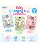 Bubzii Multi Purpose Baby Mat Set of 3 Diaper changing Mats Soft Plastic 100% Waterproof Bed Protector & Diaper Changing Sheet Easy to Clean Travel Friendly