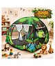 Silver Shine Foldable Play Tent House Big Size for Girl Boys with Jungle Theme Pop-Up Indoor & Outdoor Playhouse for Girls Boys, Multi Purpose Tent House Easy Setup & Portable (Green Orange)