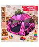 Silver Shine Foldable Play Tent House Big Size for Girl Boys with Heart Pattern Pop-Up Indoor & Outdoor Playhouse for Girls Boys, Multi Purpose Tent House Easy Setup & Portable (Heart-Pink)