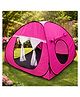 Silver Shine Foldable Play Tent House Big SizelPop-Up Indoor & Outdoor Playhouse for Girls Boys, Multi Purpose Tent House for Kids Boys 3 to 10 Years with Fun Patterns Easy Setup & Portable (Pink)