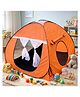 Silver Shine Foldable Play Tent House Big SizelPop-Up Indoor & Outdoor Playhouse for Girls Boys, Multi Purpose Tent House for Kids Boys 3 to 10 Years with Fun Patterns Easy Setup & Portable (Orange)