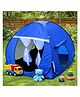 Silver Shine Foldable Play Tent House Big SizelPop-Up Indoor & Outdoor Playhouse for Girls Boys, Multi Purpose Tent House for Kids Boys 3 to 10 Years with Fun Patterns Easy Setup & Portable (Blue)
