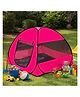 Silver Shine Foldable Play Tent House Big Size for Girl Boys Pop-Up Indoor & Outdoor Play House for Girls Boys, Multi Purpose Tent House with Fun Patterns Easy Setup & Portable (Pink)