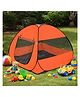 Silver Shine Foldable Play Tent House Big Size for Girl Boys Pop-Up Indoor & Outdoor Play House for Girls Boys, Multi Purpose Tent House with Fun Patterns Easy Setup & Portable (Orange)