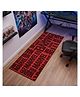 Athom Living Red Marvel Runner Carpet,  2x4.5 ft, Anti-Skid Backing, Perfect for Bedroom and Playroom