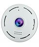 Ausha 360 Degree Panoramic Fisheye Security CCTV Camera with Motion Detection |Two-Way Audio | WiFi | Night Vision | V380 App Mobile Connectivity IP Smart CC Camera for Home, Shop & Office, White