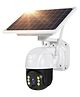 Ausha Monitor Solar 4G SIM CCTV Camera 1080P HD with Battery, Night Vision, Motion Detection & Two Way Audio Outdoor Security, White