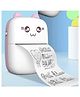 Ausha Portable Mini Thermal Printer - Wireless Inkless Bluetooth Pocket Printer for Photos, Notes, Lists, Memos, QR Codes, Receipt, Tags, Barcode Labels Compatible with iOS, Android, White