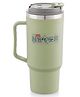 Adore Hydrate Pro Insulated Thermoware Drinking Tumbler Bottle with Handle- Hot & Cold- Spill Proof - Stainless Steel- 750ml- Olive Green