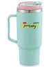 Adore Hydrate Pro Insulated Thermoware Drinking Tumbler Bottle with Handle- Hot & Cold- Spill Proof - Stainless Steel- 750ml- Sea Green