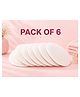 Kritiu Washable Maternity Nursing Breast Pads, 6 Pcs, Reusable Leak,Proof,Brown