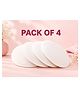 Kritiu Washable Maternity Nursing Breast Pads, 4 Pcs, Reusable Leak,Proof, Brown