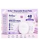 Kritiu 3D Contoured Disposable Breast Pads - Pack of 48| Ultra Thin| Discreet Fit| Anti-slip Pads| Leak Proof| Invisible Under Clothes| Super Absorbent Polymer| Hygienic