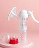 Kritiu Manual Breast Pump with 3-Level Suction, Massage Cushion, Ergonomic Handle, 2 Free Breast Pads, BPA-Free, Gentle & Easy Milk Expression White