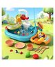 Elecart Kitchen Accessories & Waterpark 2-in-1 Play Series | Kids Play Sink with Running Water & Fishing Game | Automatic Water Circulation Kitchen Toy Set Educational Gift for Kids