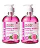 Multani Naturals Rose Hand Wash For Kids & Adult With Natural Ingredients & 99.9%  Germ Protection | 500ml Each - Pack of 2