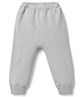 Babyhug Knit Full Length Solid Fleece & Woollen Pant - Grey