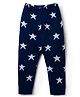 Babyhug Sweater Knit Full Length Star Printed Lounge Pant - Navy