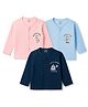 CUCUMBER Sinker Knit Full Sleeves Animals & Boat Printed Jhablas Pack of 3 - Navy