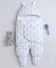 Momspet 3 in 1 Baby Supersoft Hooded Carry Nest Cum Sleeping Bag  - Grey