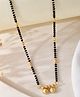 VALLEY OF JEWELLERY  -Gold-Plated Beaded Mangalsutra - Gold