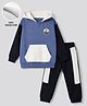 Primo Gino Cotton Knit Full Sleeves Hooded Winter Wear Suit - Lavender