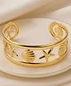 Jewelz Golden Seaside Wanderer Starfish Cuff Bracelet