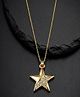 Jewelz Gold Plated Star Pendant Necklace for Women & Girls - 15 g